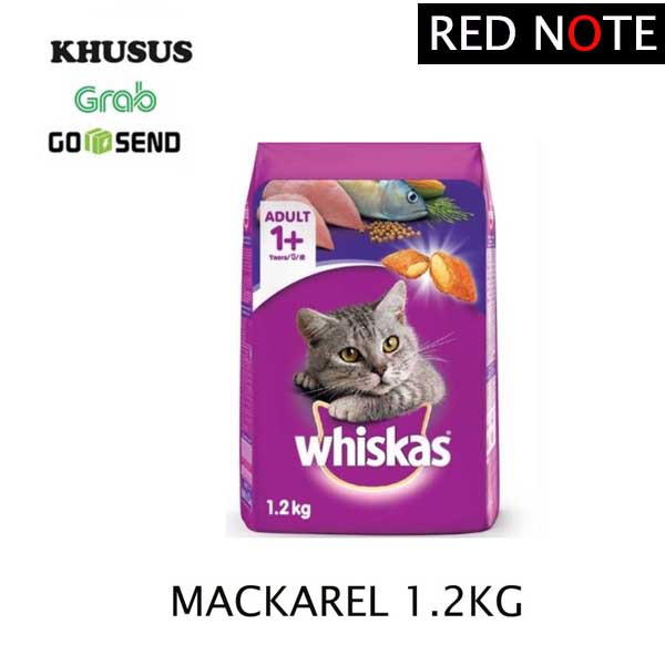 Whiskas Mackarel 1.2kg (Grab/Gosend)