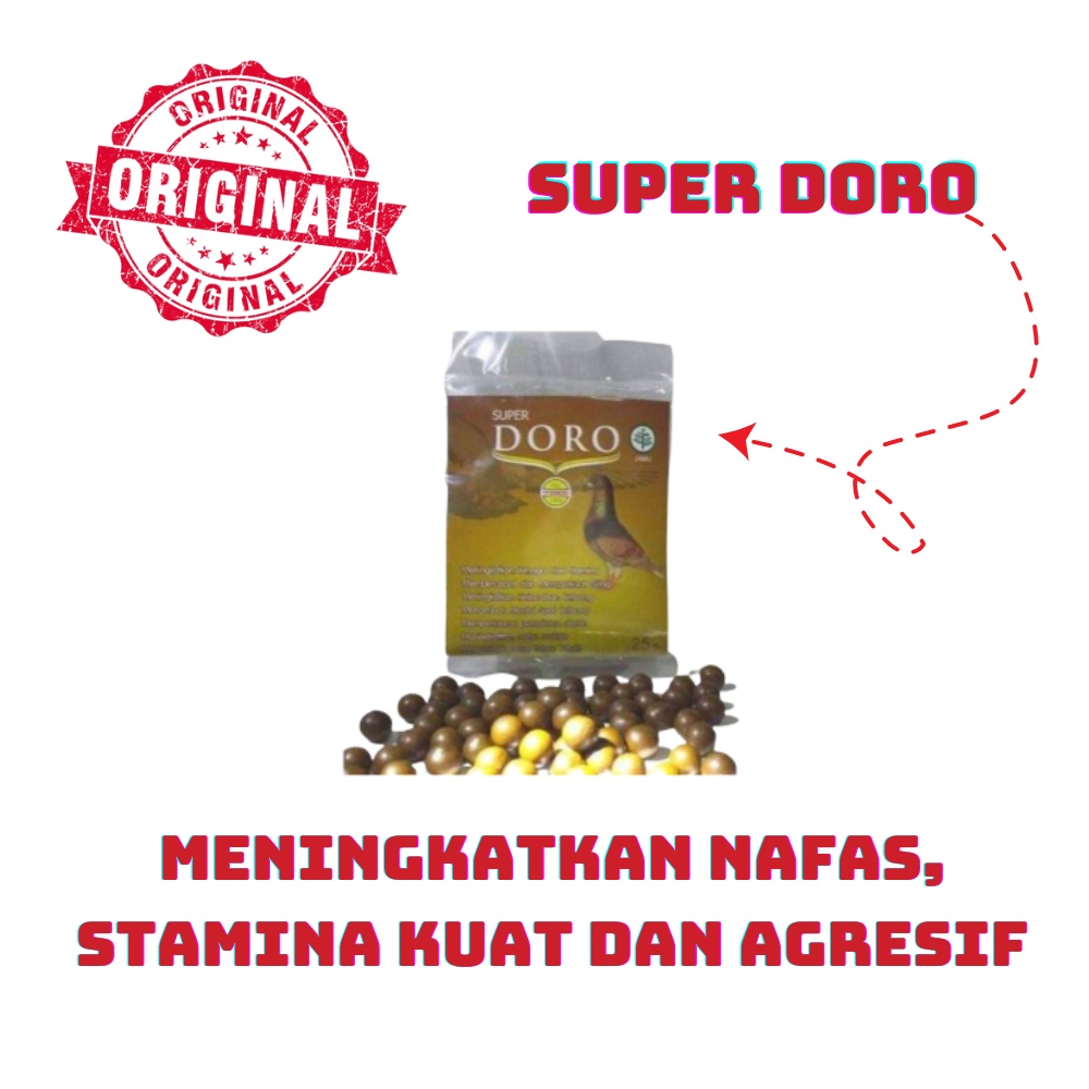 SUPER DORO 25 PILL (SASET) - jamu merpati balap suplemen merpati