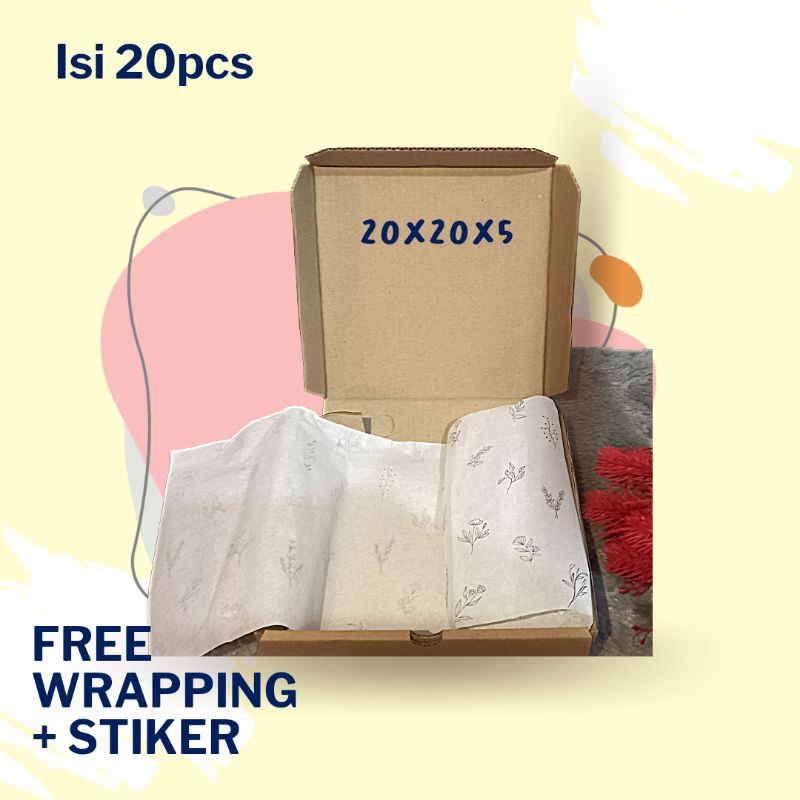 Jual (FREE WRAPPING PAPER+STIKER) Box Hampers | Box Hijab | Hampers
