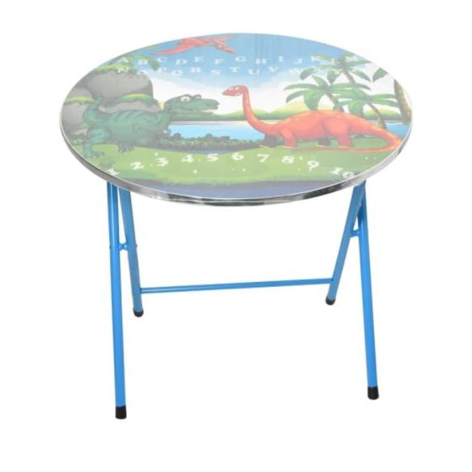 Set Meja Belajar Anak-Meja Lipat-Kursi Lipat Dinosaurus Amaliayukashop