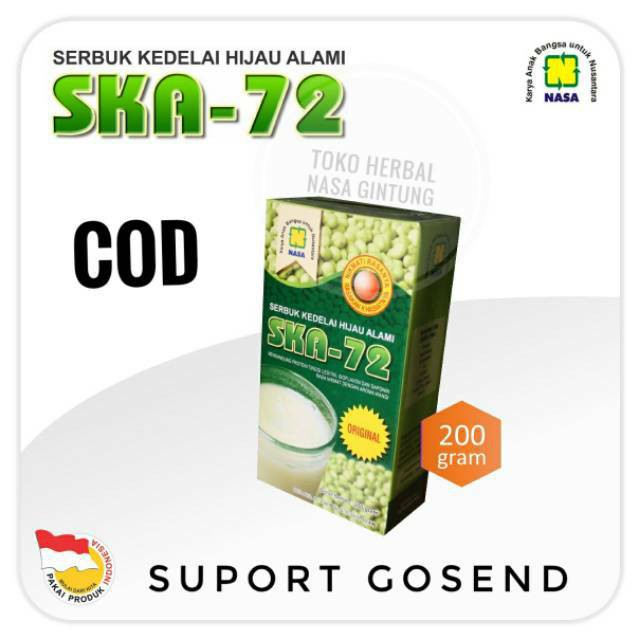 

(COD/BAYAR DI TEMPAT) SKAO SERBUK KACANG KEDELAI NASA HERBAL ALAMI ORIGINAL