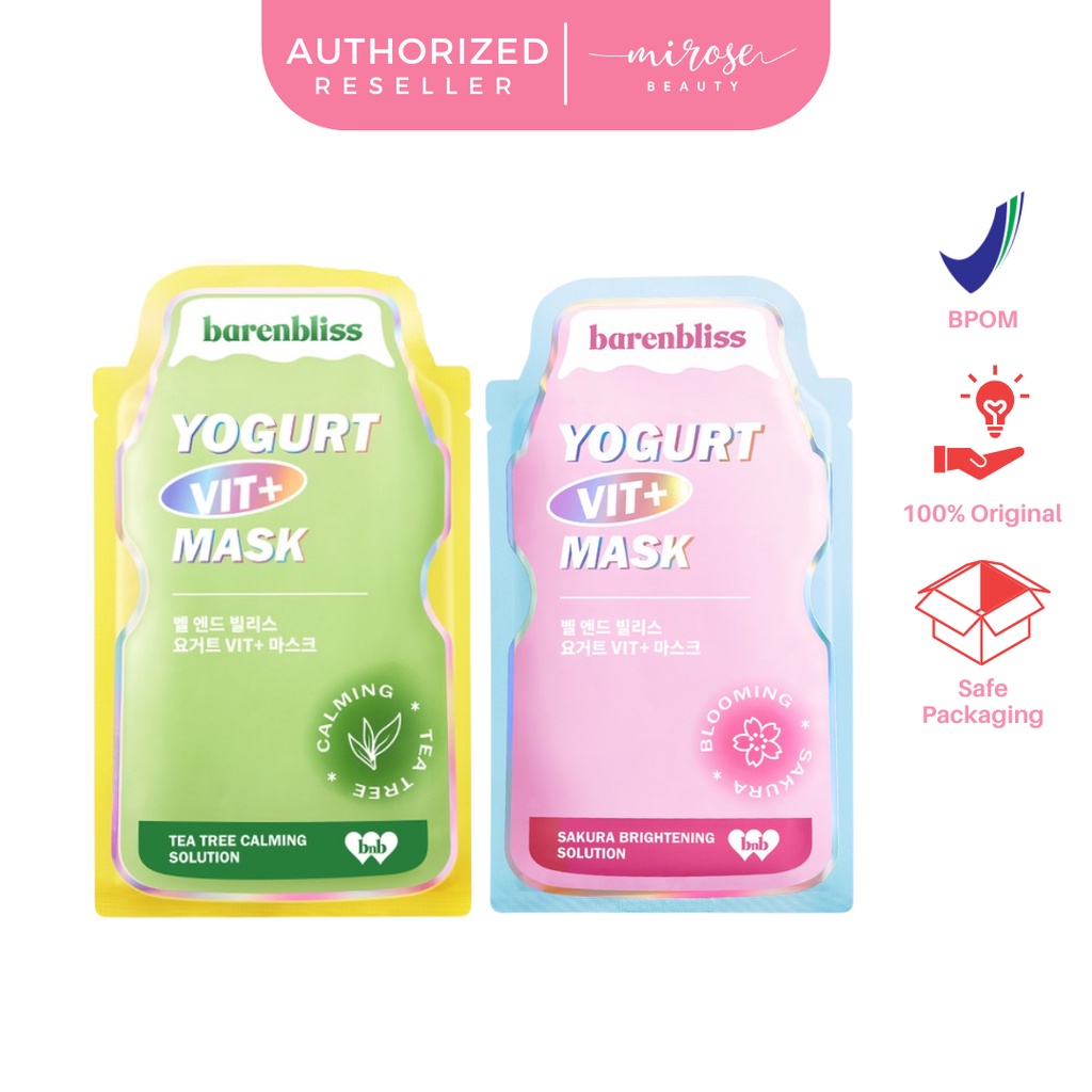 BNB barenbliss Yogurt Vit+ Mask - Calming Sheet Mask