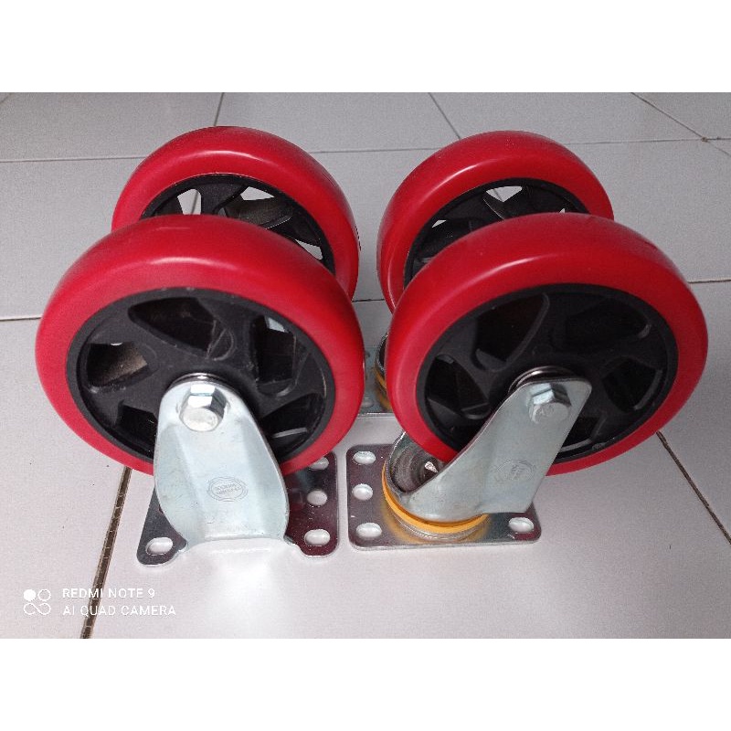 Jual Roda Troli In Roda Troly In Roda Pu Taiwan In Shopee