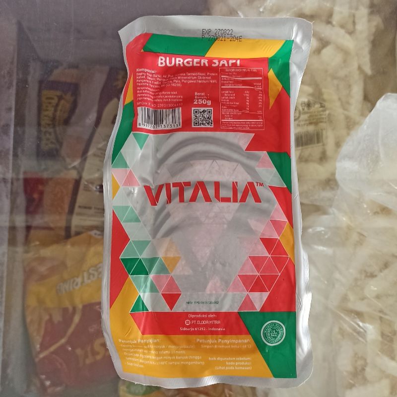 

Vitalia Beef Burger isi 250gr