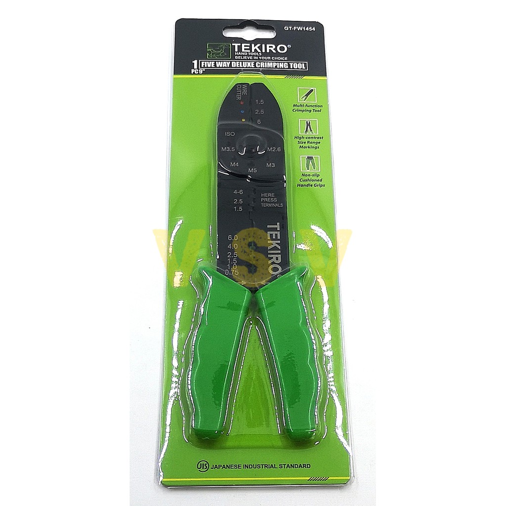 TEKIRO FIVE WAY DELUXE CRIMPING TOOL 9 INCH / tang skun / deluxe crimping tekiro 9&quot;