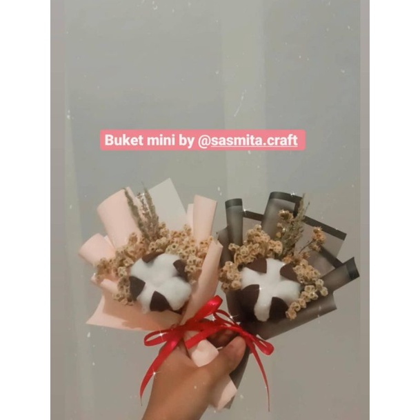 Buket kering Mini/ buket mini/buket kering/buket edelweis