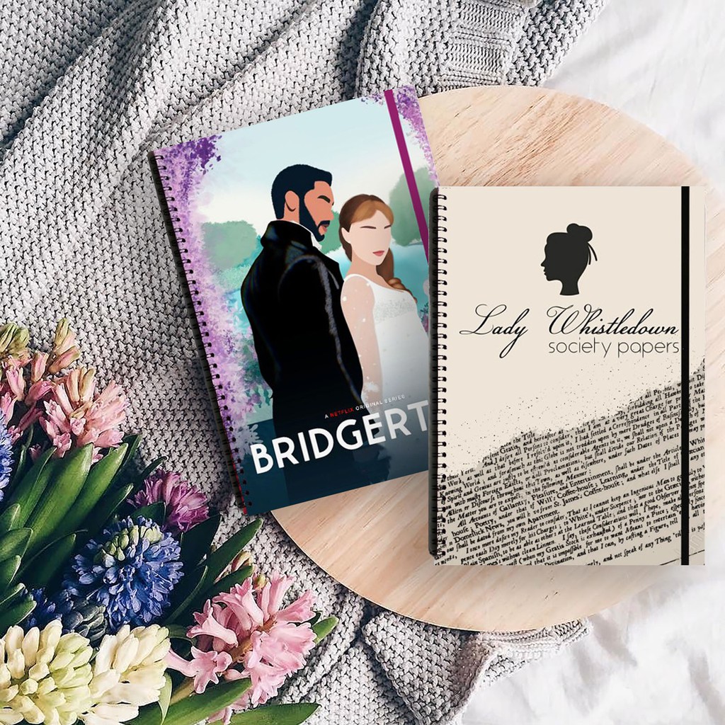 

BRIDGERTON Netflix Series Spiral Ruled Notebook Diary Journal Buku Tulis Catatan Sekolah Kuliah