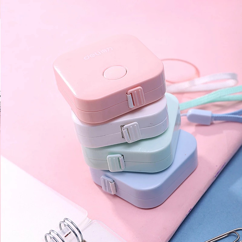 [Portable And Stylish Macaron Multi-color Square Tape Measure] [Cute Candy-colored Small Measuring Soft Ruler] [Suitable For Clothing Cutting, Office, Learning]