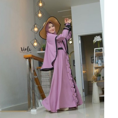 ALESYANA DRESS ORI berlabel CERUTY BABYDOLL muslim terkini model renda