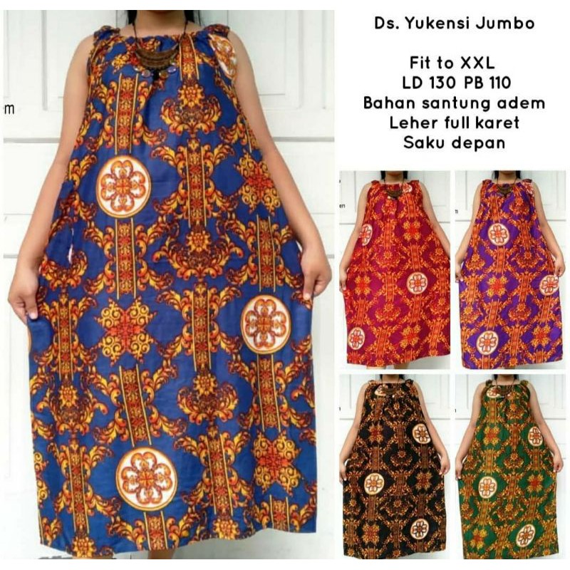 Daster jumbo LD 130 / daster yukensi/daster rayon/daster batik