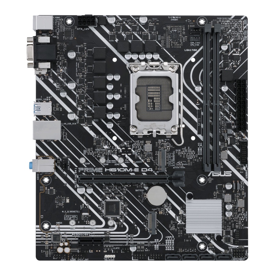 ASUS PRIME H610M-E CSM D4 DDR4 (Intel LGA 1700, Gen12)