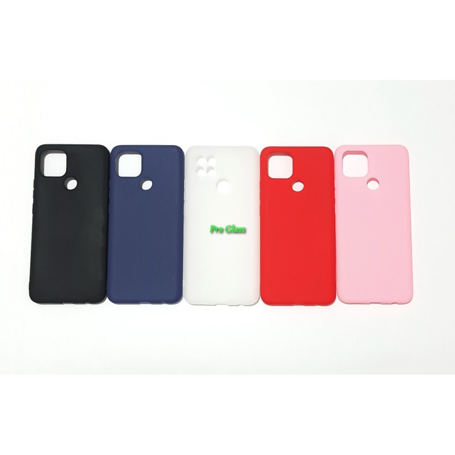 C107 Oppo A15s Colourful Ultrathin Silicone Matte Soft Case
