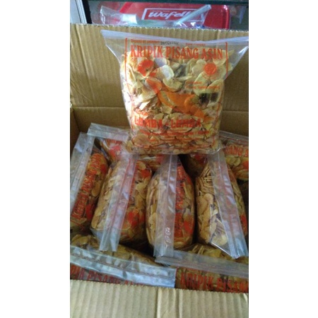 

Kripik pisang pecahan rasa asin