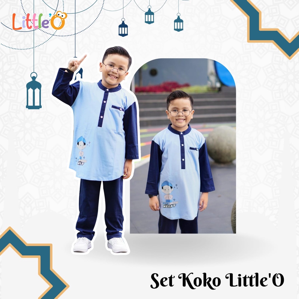 SETELAN BAJU KOKO MOTIF KARKTER USIA 2-6 TAHUN