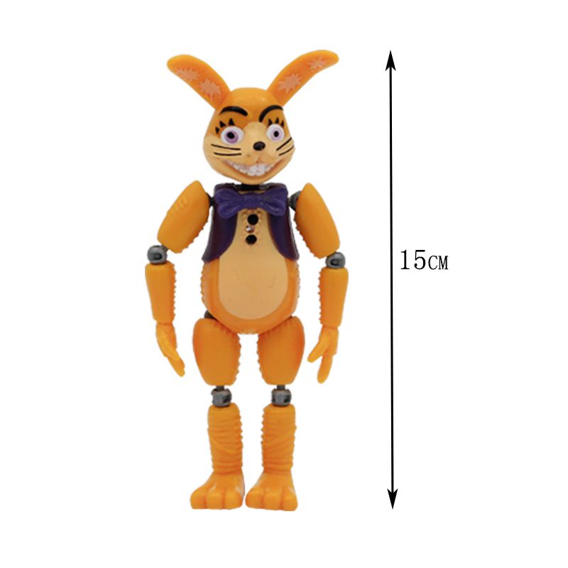 5pcs/set Five Night FNAF Toys Security Breach Freddy Bonnie Fazbear Curse Of Dreadbear Captain Foxy Action Figure For Children