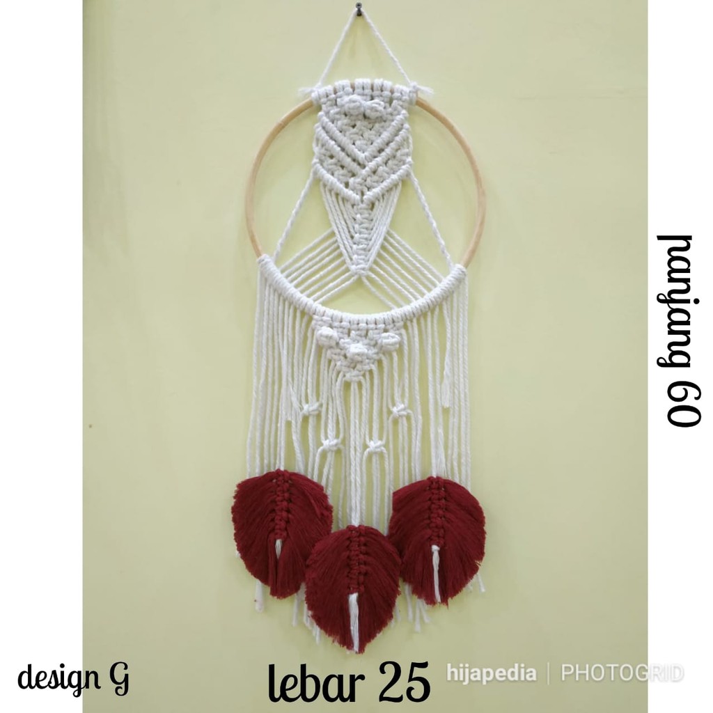 Hiasan dinding macrame/wall hanging makrame rajut decor