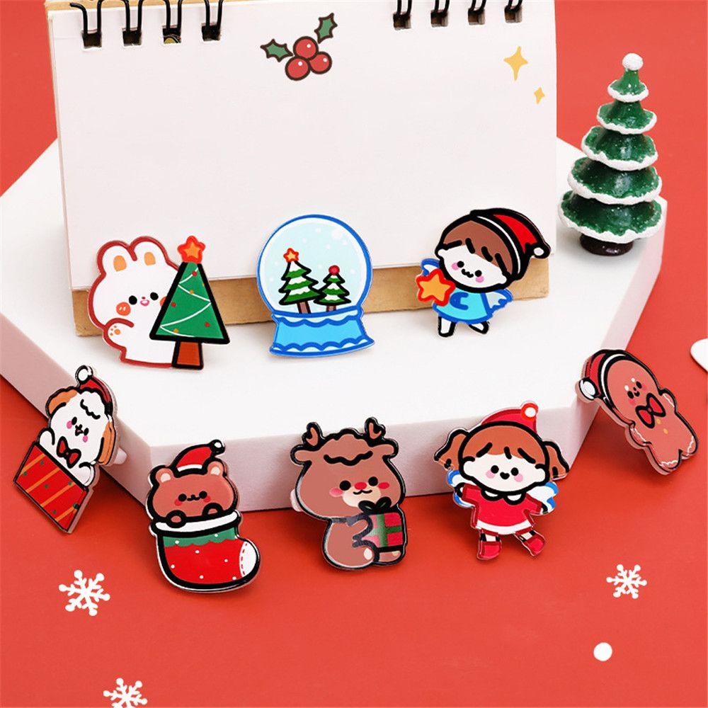 Suyo Bros Natal Merry Christmas Elk Snowman Akrilik Santa Claus