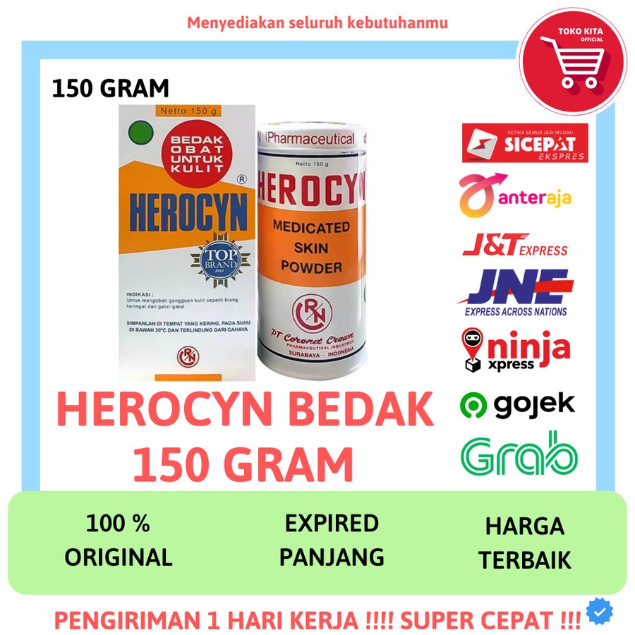 Herocyn Bedak Obat Untuk Kulit  (85gram //150 Gram)