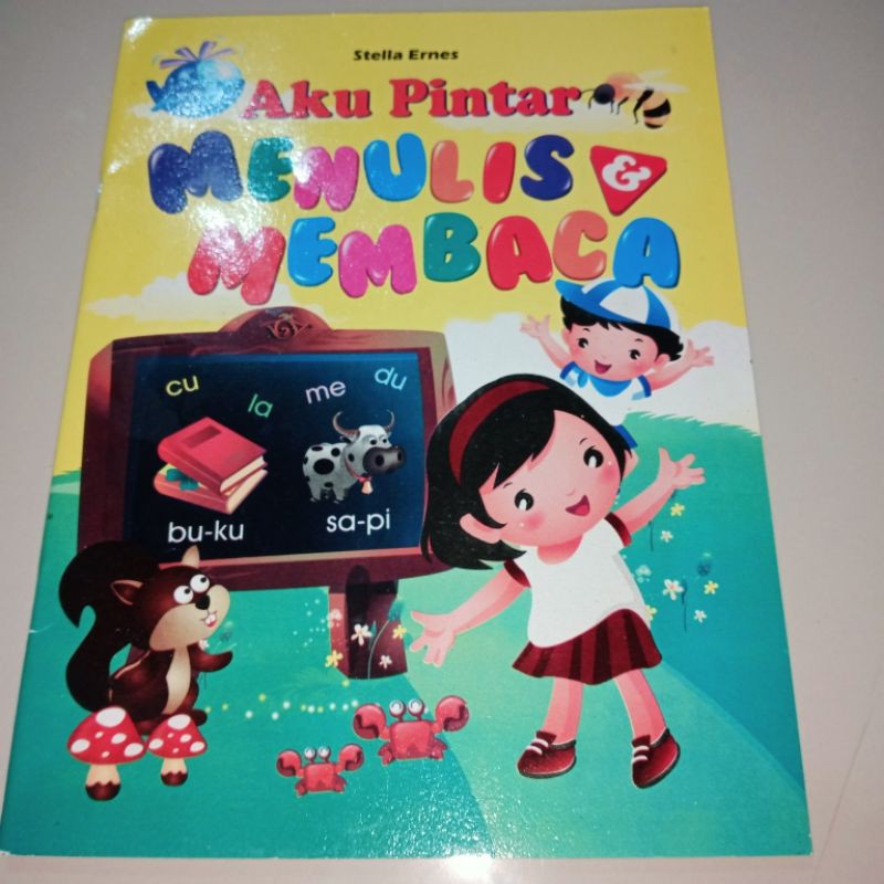 buku aku pintar menulis dan membaca full colour 64 halaman (21×28cm)