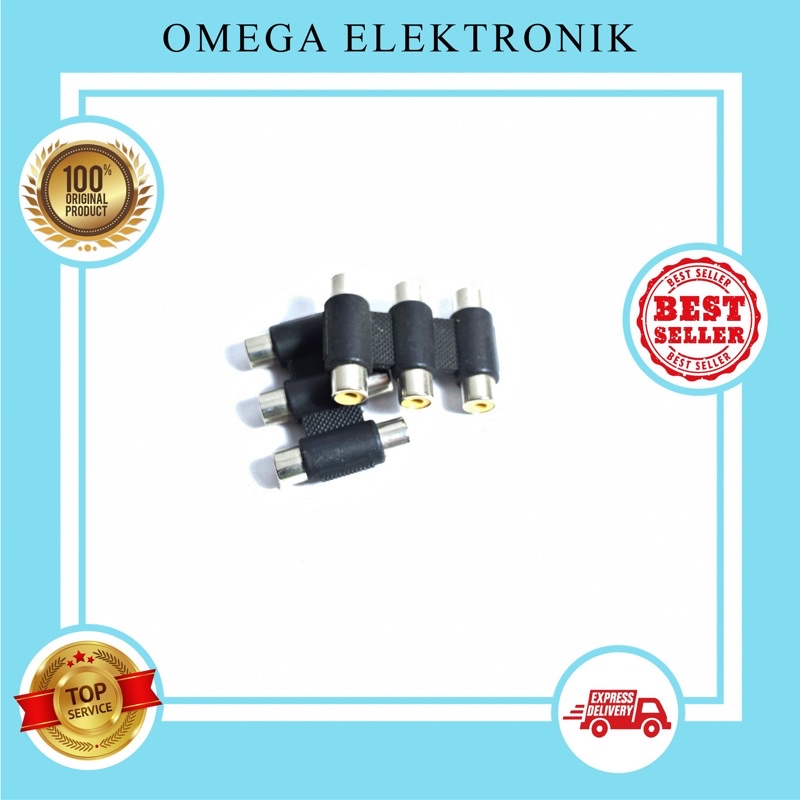 Sambungan jack RCA to RCA/3 RCA to 3 RCA