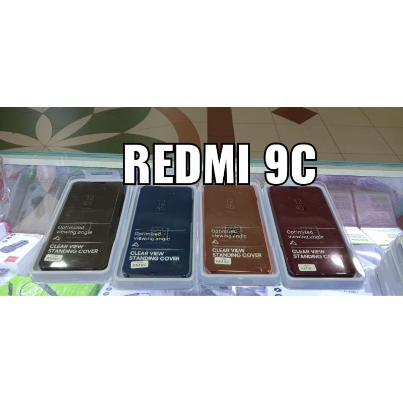 FlipCase Mirror Transparan Xiaomi Redmi9C