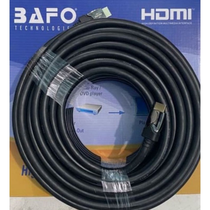 Kabel HDMI Male to Male 30 Meter V2.0 4K Gold Plated bafo