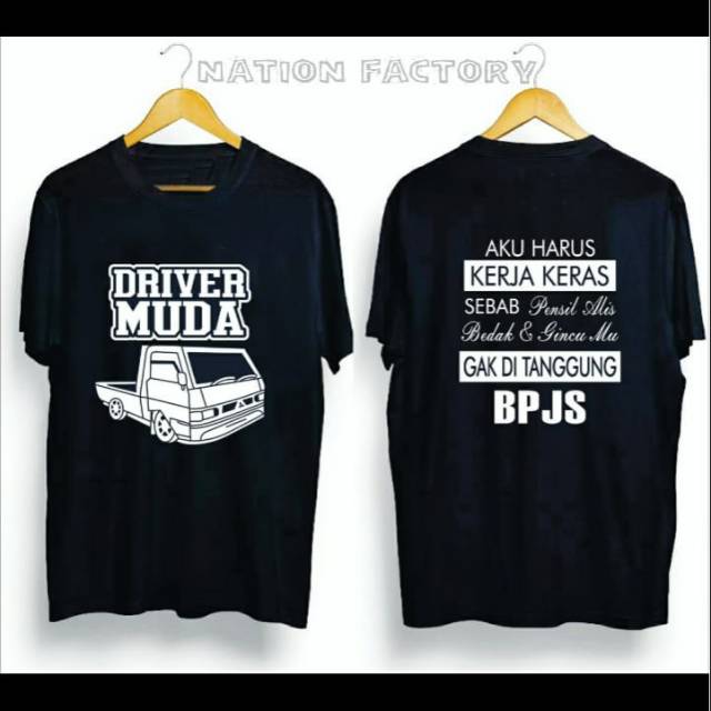 Kaos driver muda terbaru terlaris.. BPJS