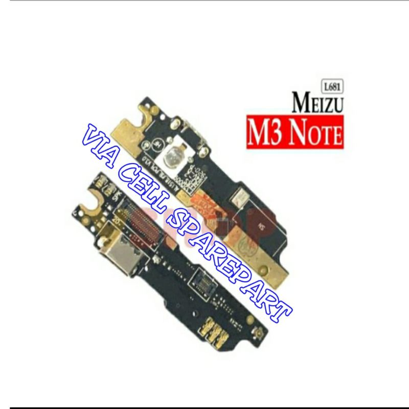 Flexible Pcb Papan Konektor Connector Charger Cas Meizu M3 Note Versi 2 L681H