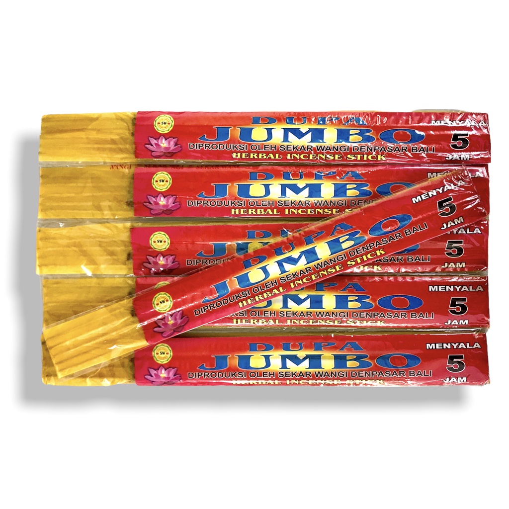 Dupa Hio Jumbo 5 Jam Ayur isi 5 stick Panjang 40 cm Abu Dingin Produksi Sekar wangi