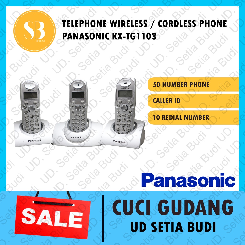 Telepon Wireless Panasonic KX-TG1103 Wireless KX-TG1103