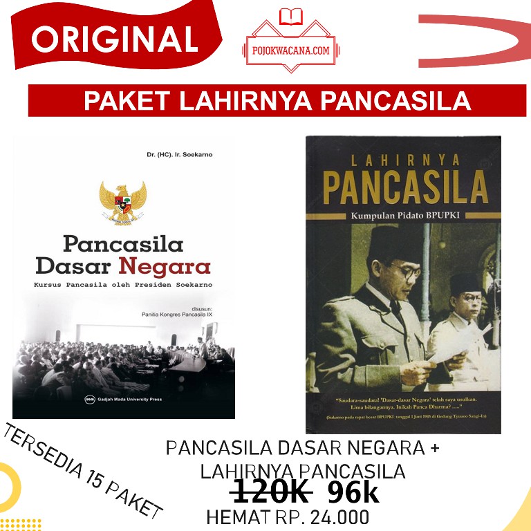 Jual Original Paket Lahirnya Pancasila Dan Pancasila Dasar Negara Bung