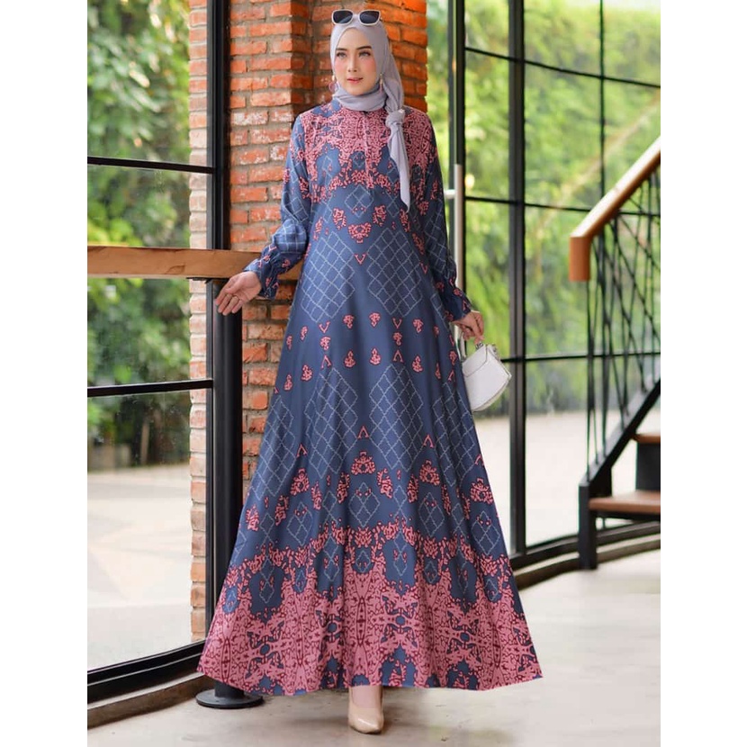 UNNA_STORE.2019 // Gamis Maxmara Lux Jamila Casual Premium Baju Muslim WanitaKekinian Terbaru2021Ter