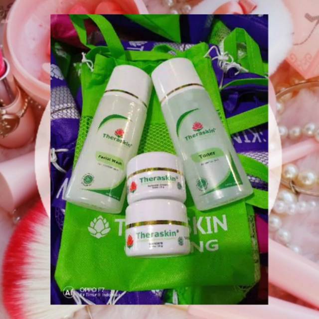 Skincare Theraskin Original  BPOM Whitening Glowing Acne Flek Cream Pemutih Wajah Teraskin Aman Krim Muka Pria dan Wanita