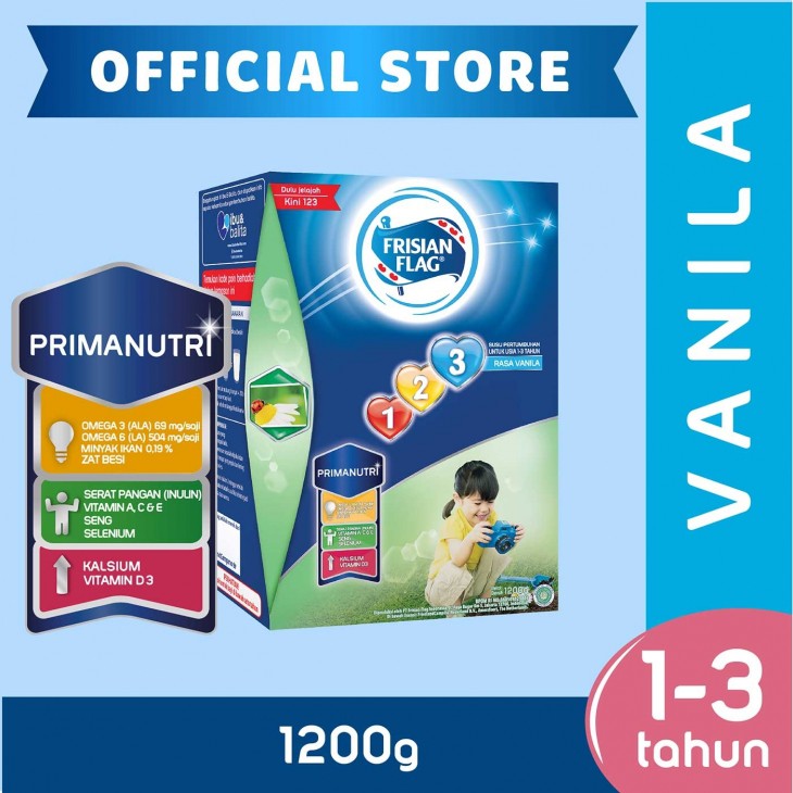 

FRISIAN FLAG 1 2 3 VANILA NEW BOX 1200GR