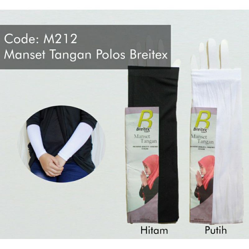 Manset Lengan Panjang Polos Handsock Tangan Wanita Muslimah Murah Hitam