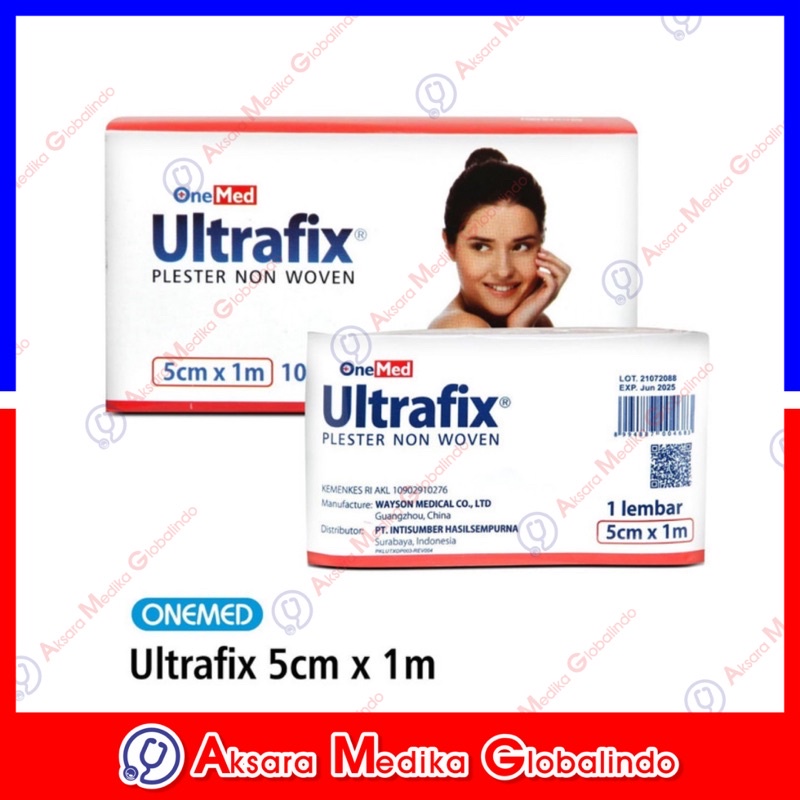 ULTRAFIX 5CM x 1M 5x1 PLESTER LUKA PENUTUP LUKA 1BOX ISI 10#AMG