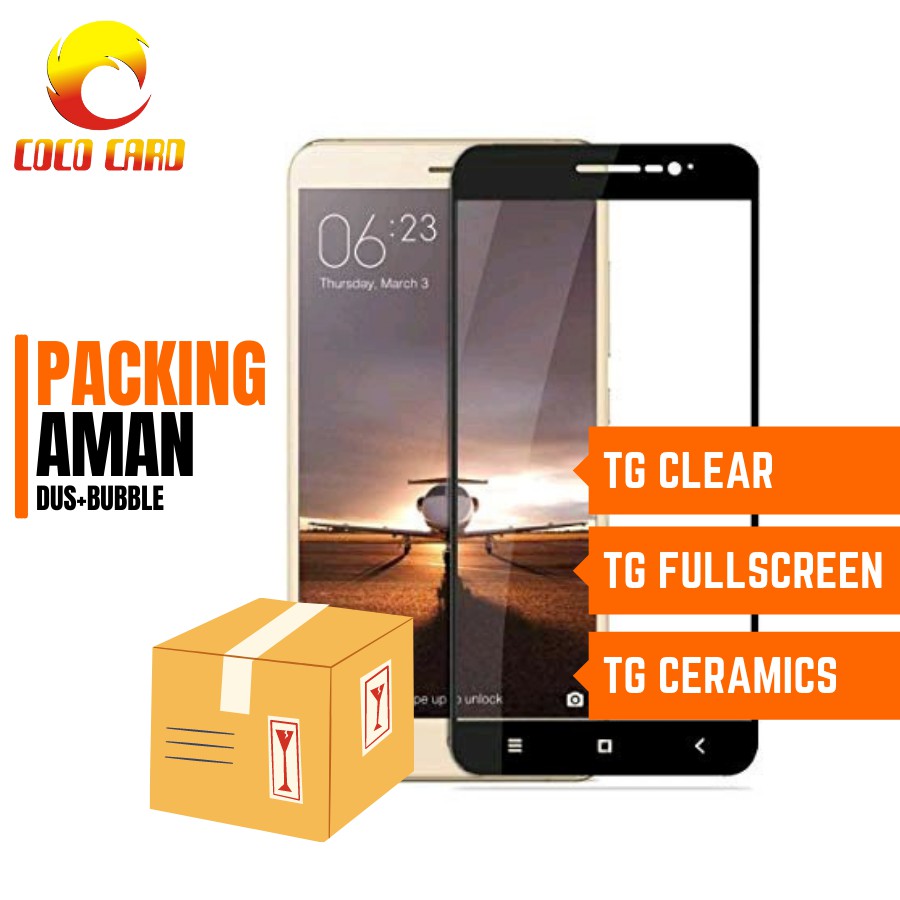 TEMPERED GLASS XIAOMI REDMI NOTE 3 TG ANTI GORES KACA SCREEN PROTECTOR TG CLEAR FULL CERAMIC
