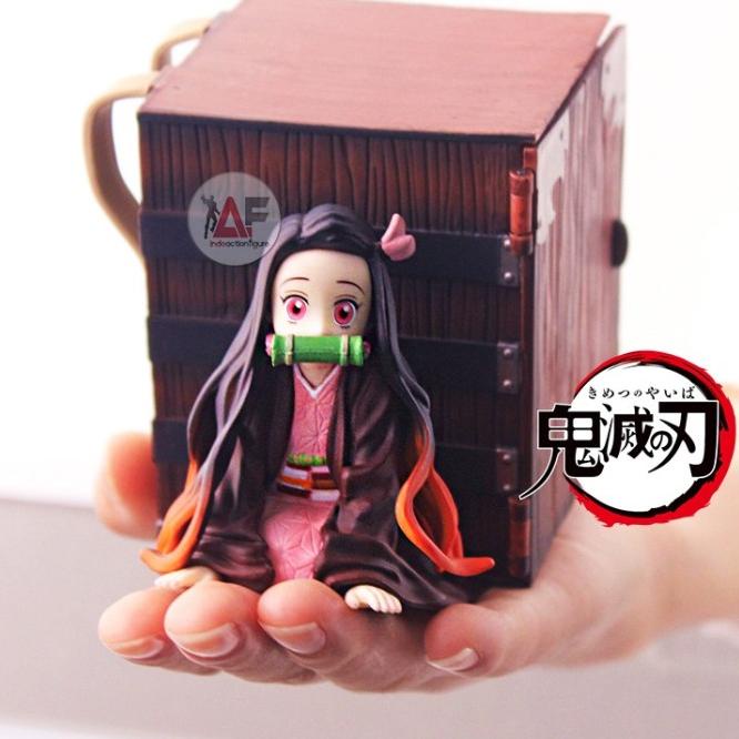 BEST SELLER ACTION FIGURE DEMON SLAYER NEZUKO KAMADO BOX MINI UP ART ORIGINAL HAPPY SHOPING