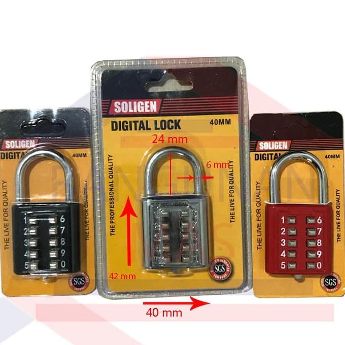 BISA BAYAR DITEMPAT GEMBOK NOMOR PASSWORD SOLIGEN 10 DIGIT/ GEMBOK DIGITAL GEMBOK KOPER SPECIAL Kode