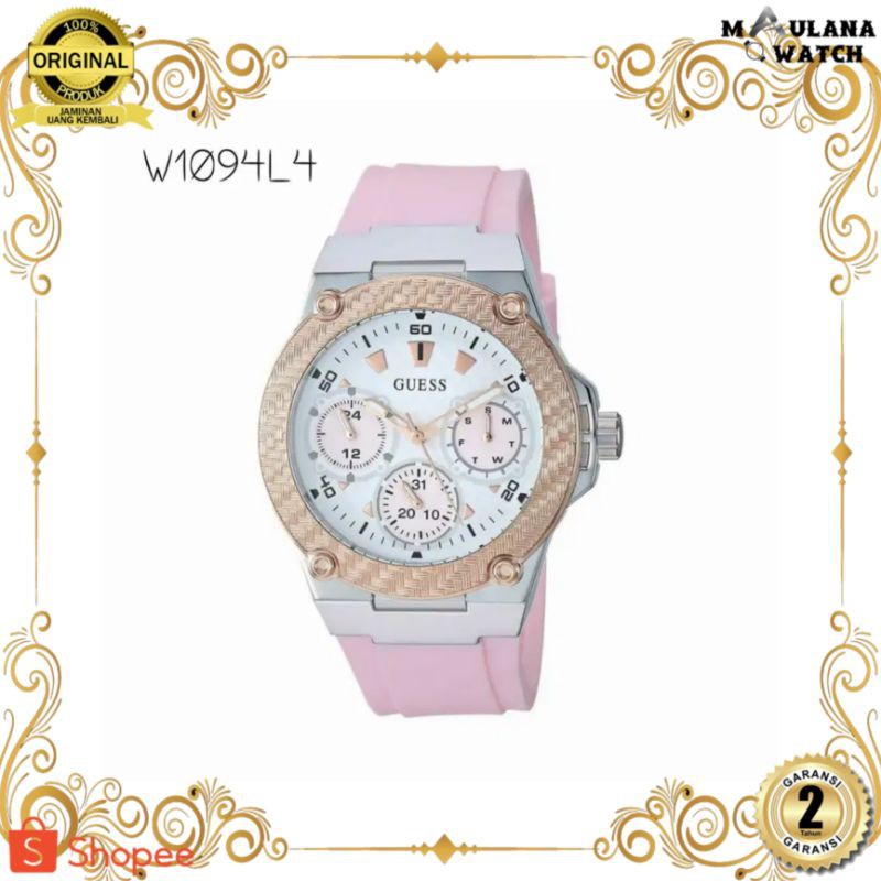 JAM TANGAN PRIA WANITA | RANTAI | KULIT | KARET | MURAH | WANI ORIGINAL [GUESS W1094L4] PAPER BAG