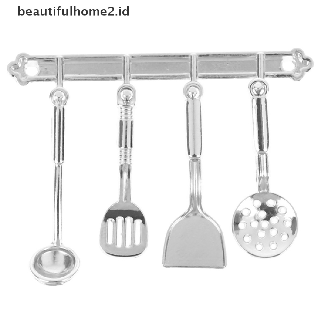 (beautifulhome2.id) 5pcs / set Mainan Miniatur Peralatan Masak Skala 1: 12 Untuk Aksesoris Rumah Boneka