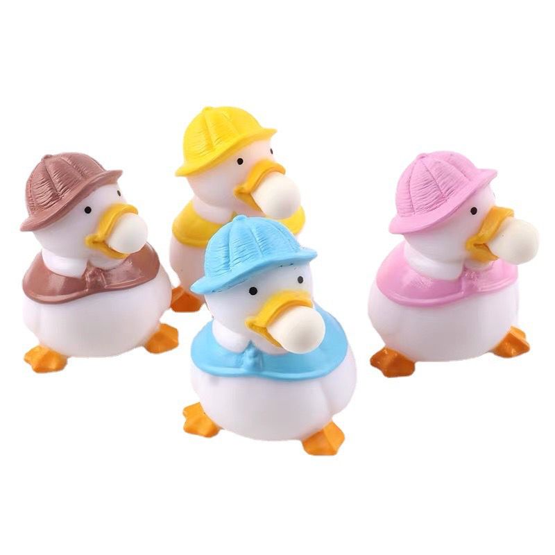Mainan Spit Bubble Pop It Squishy Karakter Karet Silikon/Mainan Duck / Mainan Bebek / Mainan Karakter Lucu Remasan / Pop It Karakter Lucu-2