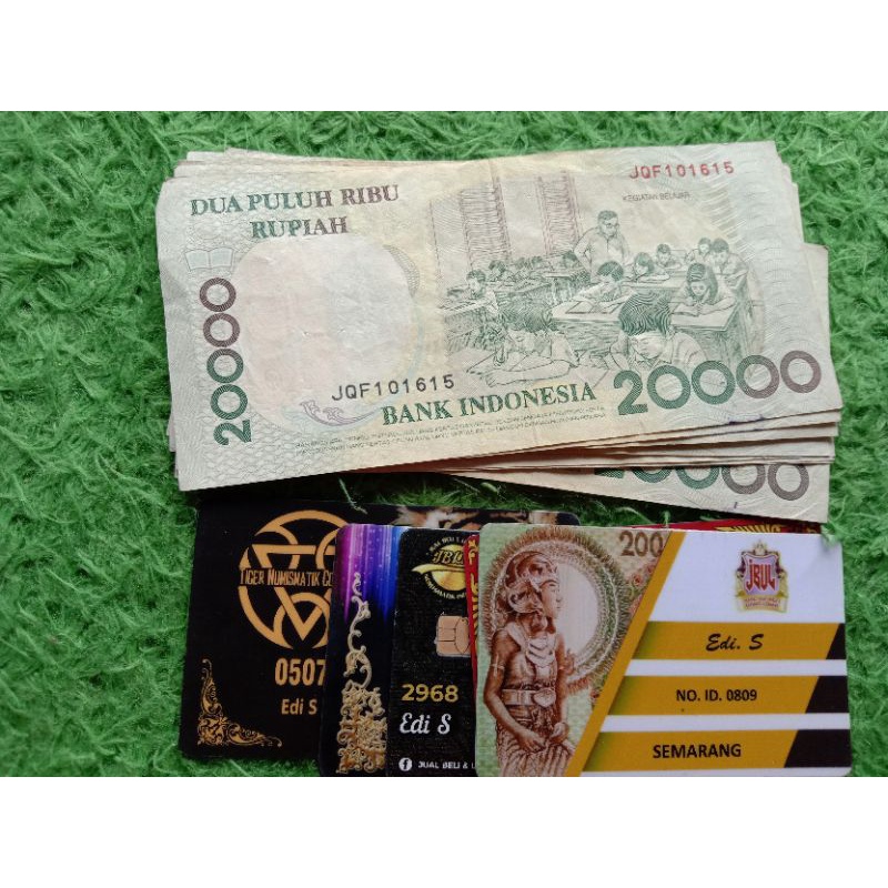 uang lama 20,000 Kihajar dewantara tahun 1998