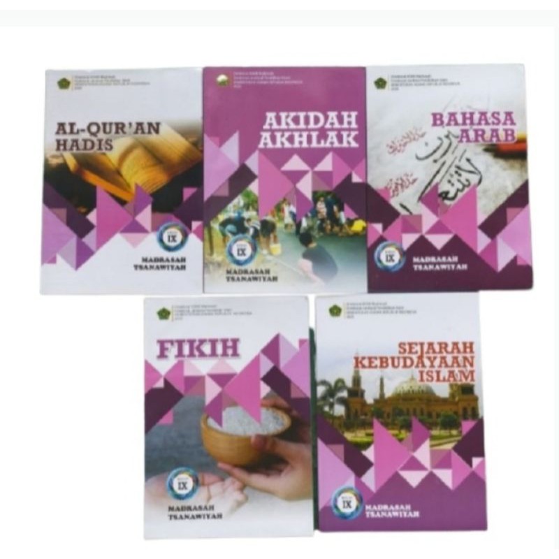 Sepaket buku siswa depag k13 untuk mts fikih kurdis akidah ski kls 9