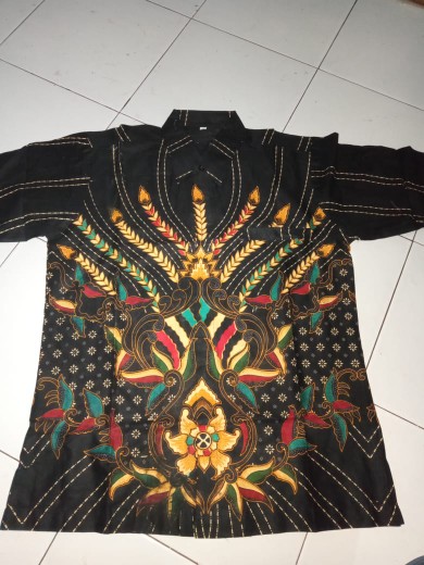 Batik Hrb026 Kenongo Hem Kemeja Batik Pria Lengan Pendek Katun Primis Halus M L Xl Xxl Modern