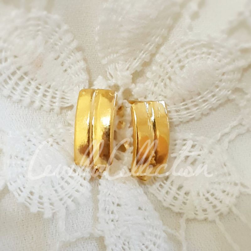 Anting Jepit Polos Emas Muda 1 Gram