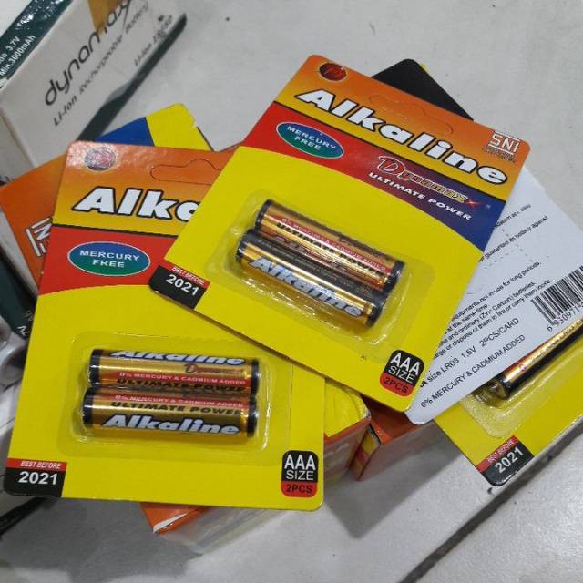 BATERAI SIZE AAA  ALKALINE / 2PCS DYNAMAX SNI / BATERE  VA176