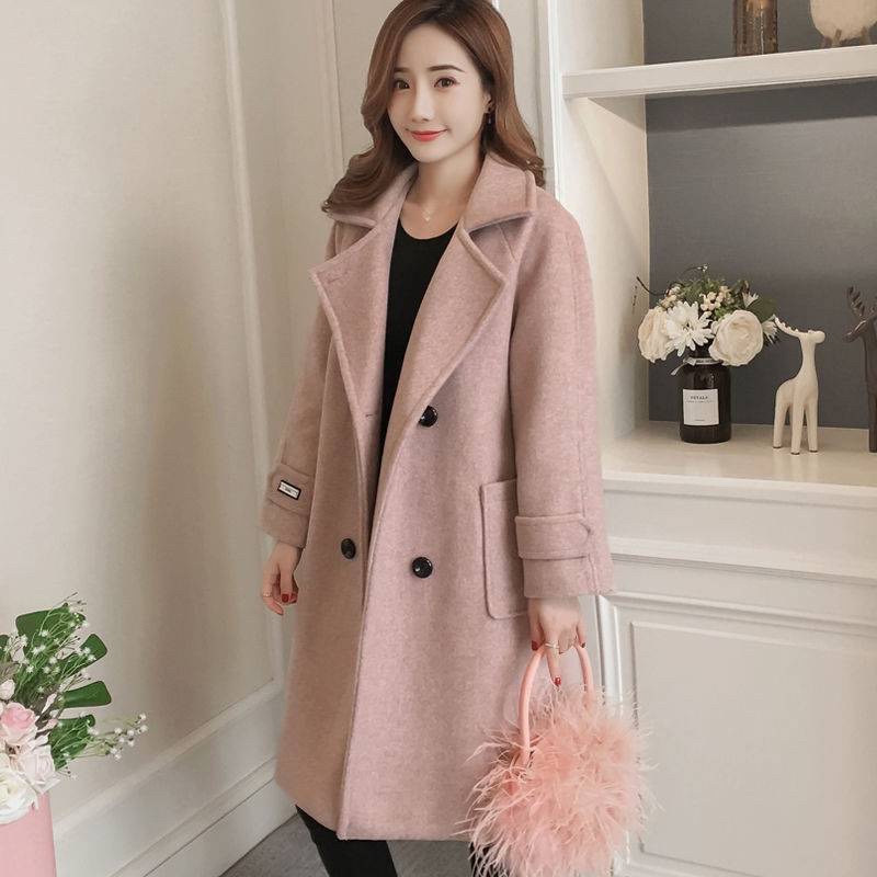 Winter Wool Coat Wanita Jaket Panjang Musim Dingin