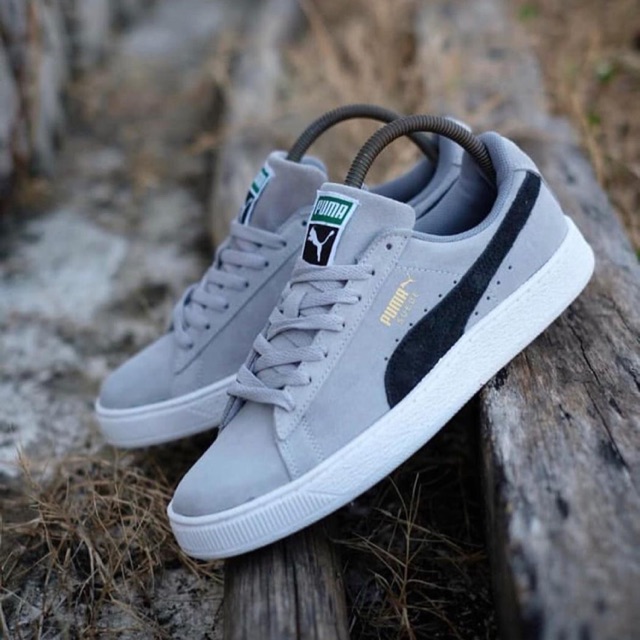 Puma suede grey list black