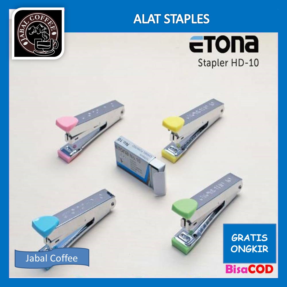 Etona Handy HD-10 Stapler / Alat Staples